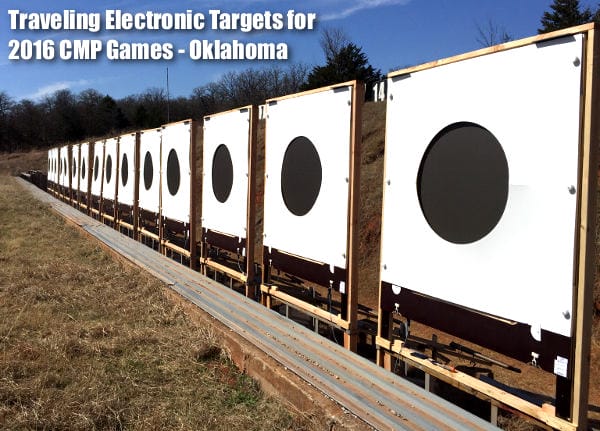 The Mobile Targets were first used during the Oklahoma Games matches in April. The targets are similar to the ones that will be installed at Camp Perry.
