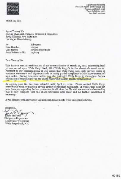 Wells Fargo Bank withhold account information from Edward Mark Felix by Tommy Ho Wells Fargo Bank withhold account information from Edward Mark Felix by Tommy Ho