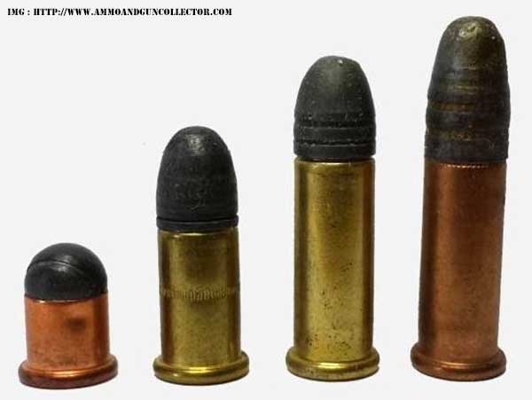 22 Ammunition : (Left-Right) .22 BB, .22 Short, .22 Long .22 Long Rifle