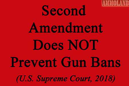 Second Amendment Does Not Prevent Gun Bans