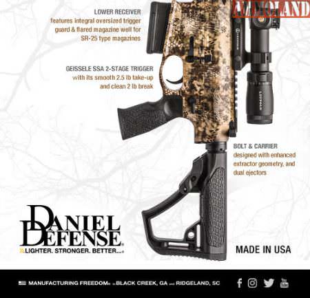 Daniel Defense Ambush .308 Hunting Rifle in Kryptek Highlander