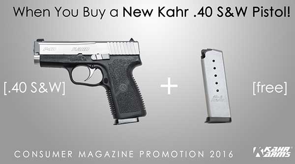 Kahr Firearms Group Kicks Off Free Magazine Promotion