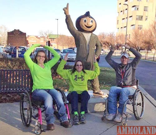 Pictured is Taylor (left), her 4-H coach Mary Ann Miller (center) and Greg Drown (right). Taylor has also credited Mary Ann as an extremely influential figure in her rifling career, saying, “I wouldn’t be where I am today without Mary Ann too.”