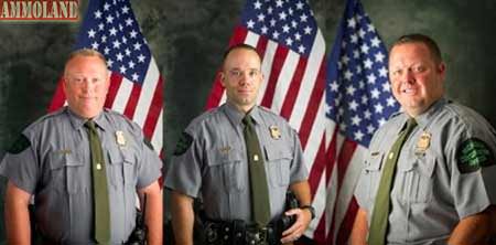 Pictured above are (left) Officer Chuck McPherson, (middle) Officer Ben McAteer and (right) Sgt. Jeremy Payne.