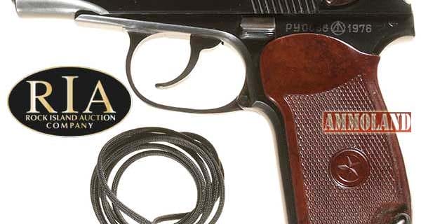 Russian Makarov Semi-Automatic Pistol with Lanyard