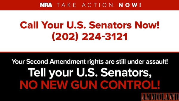 More Gun Control Votes Coming—Contact your U.S. Senators Immediately!