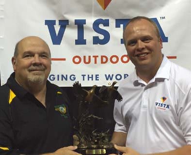 Gerry Snapp Award Winner from Missouri and Ryan Bronson Director of Conservation for Vista Outdoor.