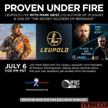 Leupold Announces Live Online Event with Mark “Oz” Geist