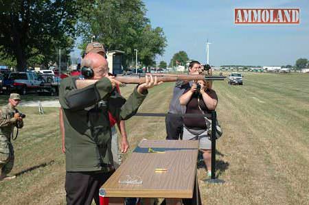 Firing the ceremonial first shot downrange this year to officially open the National Matches was CMP Board member, Oscar Mahlon Love.