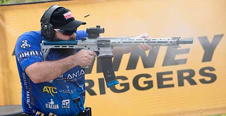 Cobalt Kinetics' Rick Birdsall rips with his rifle during Pro Series Event #4.