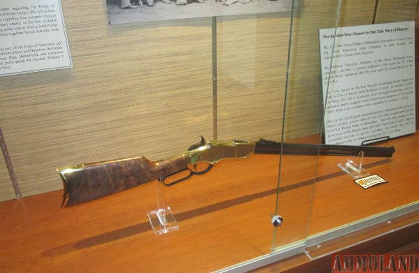 "Iron Brigade Association Henry Repeating Rifle" on display at the Kenosha Civil War Museum