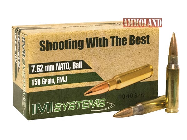 Israeli Military Industries (IMI) 7.62x51mm NATO 150 Grain Full Metal Jacket Ammunition