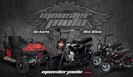 Monster Moto, America’s premier powersports producer of off-road mini bikes and go-karts, is officially launching its powersports brand nationwide.