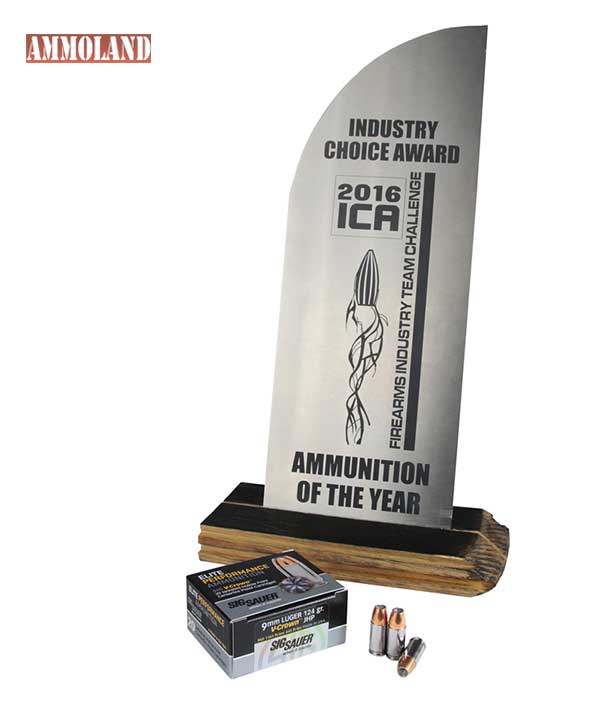 SIG SAUER 9mm V-Crown Ammunition Named â€˜Ammunition of the Yearâ€™ at the 1 st Annual Firearms Industry Choice Awards