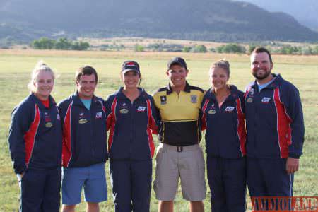 Pictured: Trap medalists (left to right): Emma Williams, Myles Walker, Kayle Browning-Thomas, Shane Herman, Ashley Carroll and Collin Wietfeldt.