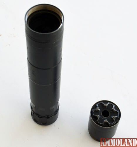 Rugged Suppressors 7.62 Surge disassembled