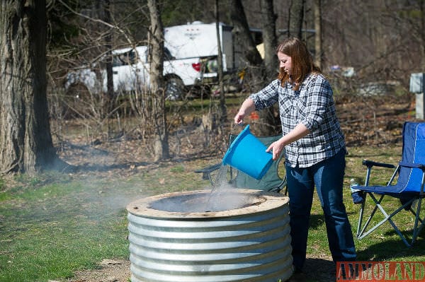 To promote the safe enjoyment of campfires and fireworks this holiday weekend, the Department of Natural Resources reminds people to properly extinguish campfires by dousing hot embers with water and stirring until cool.