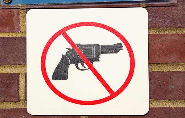 Ban Guns Sign