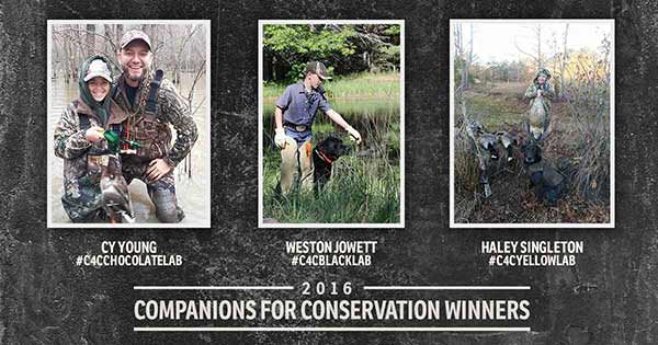 Three lucky young hunters will soon be taking ownership of started Labrador retrievers, trained SportDOG Brand Senior ProStaff members Tom Dokken, Derek Randle, and Chris Akin.