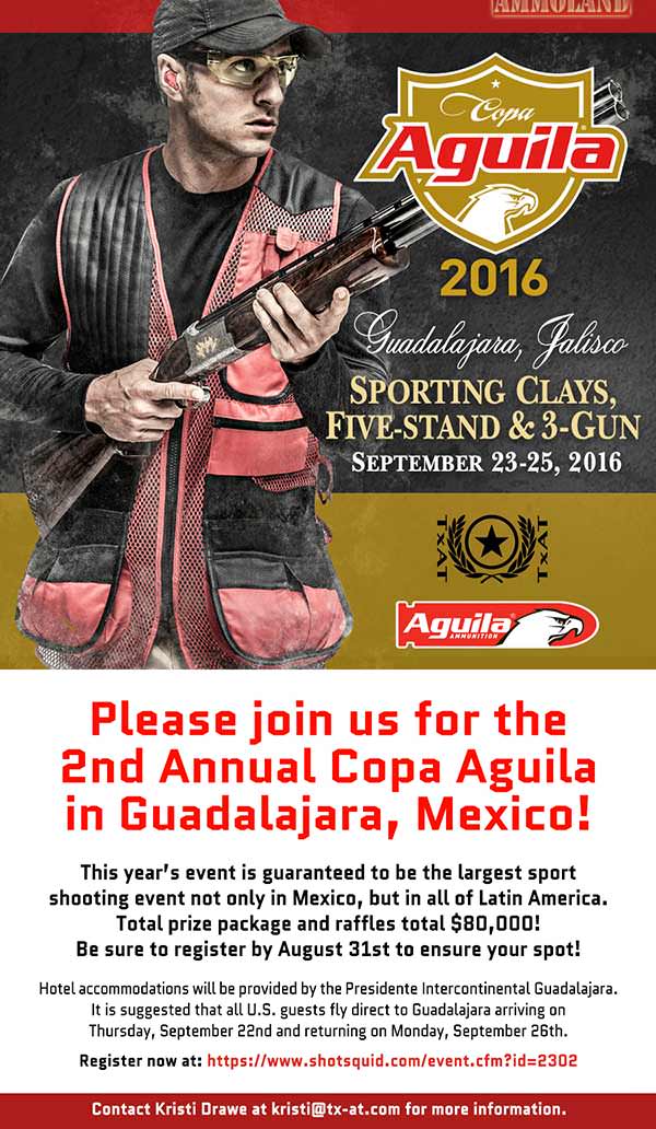 Copa Aguila Sporting Clays Tournament Flyer