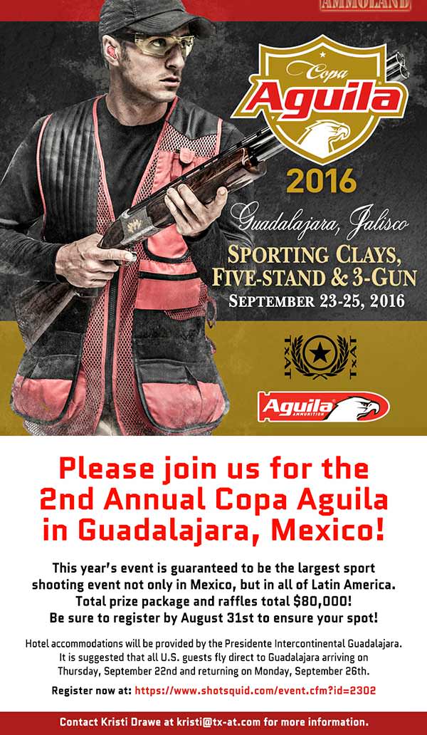 Copa Aguila Sporting Clays Tournament Flyer Copa Aguila Sporting Clays Tournament Flyer