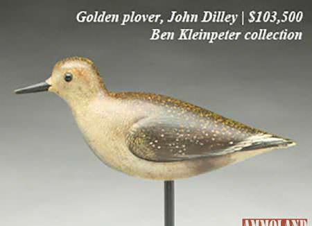 Golden plover by John Dilley sold for $103,500