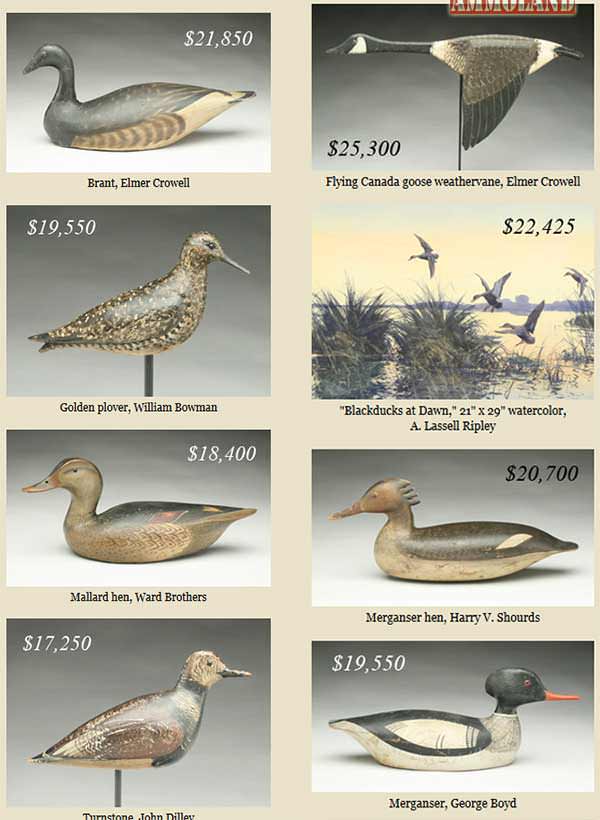 Guyette & Deeter Summer 2016 Decoy Decoy Auction Highlights