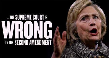 HIllary Wrong on the Second Amendment