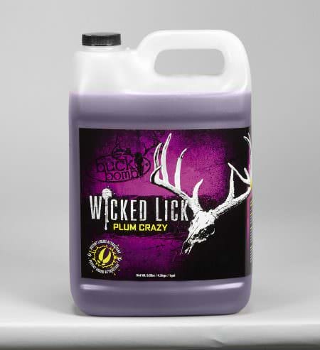 Wicked Lick Plum Crazy by The Buck Bomb Is An Irresistible Liquid Deer Attractant