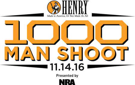 Less than one week after the 2016 Presidential election Henry Repeating Arms and the National Rifle Association will host the Henry 1000 Man Shoot to waste no time in raising funds to continue their efforts to uphold the 2ndAmendment.