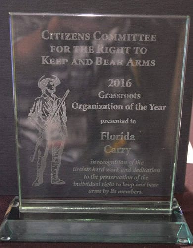 2016 Grassroots Organization of the Year - Florida Carry