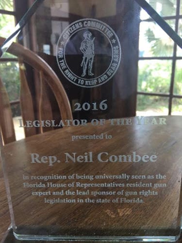 2016 Legislator of the Year - FL Rep. Neil Combee