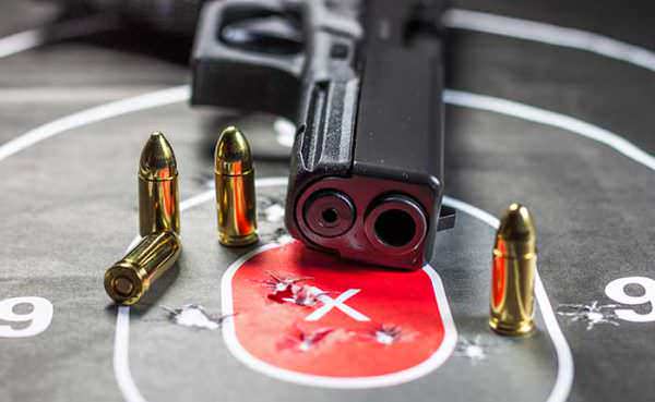 9mm Hand Gun Paper Target