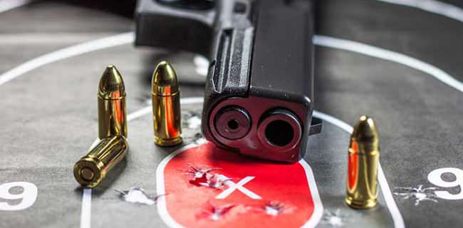 9mm Hand Gun Paper Target