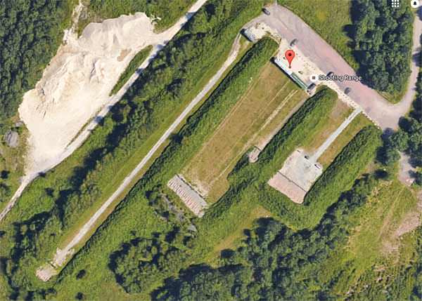 Lackawanna County Pa Gun Range, Located On State Game Lands 300 Aerial 