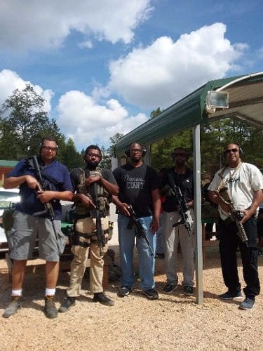 5 Members Getting Ready to Shoot with their AR-15's