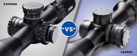 Riflescope Knobs: Exposed vs Capped