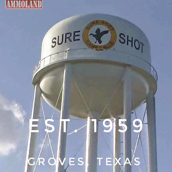 Sure-Shot Game Calls, manufacturer of the world champion Yentzen duck call, has been honored by the city of Groves, Texas with a 100 foot water tower facing Hwy. 73 which will be visible to over 100,000 commuters every day.