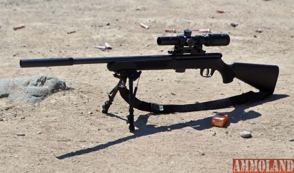 Savage Mark II FV-SR Rifle - suppressed