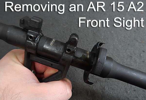 Colt Ar 15 Rifle Front Sight Base : Figure 28: This Colt front sight base twisted off this Colt barrel by hand pretty easily. Colt Ar 15 Rifle Front Sight Base