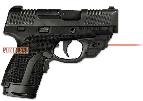 Honor Defense subcompact Honor Guard 9mm pistol with Crimson Trace Laserguard LG-498 laser sight