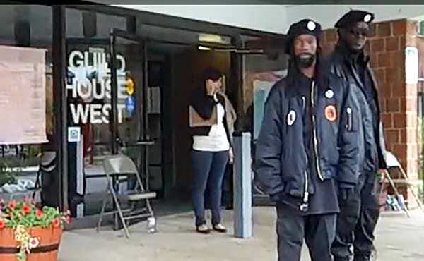 New Black Panther Party Members, Armed With Clubs, Outside Polling Station in Philadelphia, 2008