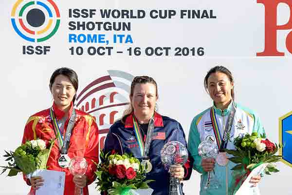 This match was Rhode’s first World Cup Final appearance since 2011 when she also won a gold medal in Women’s Skeet. 