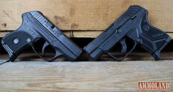 Ruger LCP II Pistol vs Ruger LCP Pistol Side Profiles