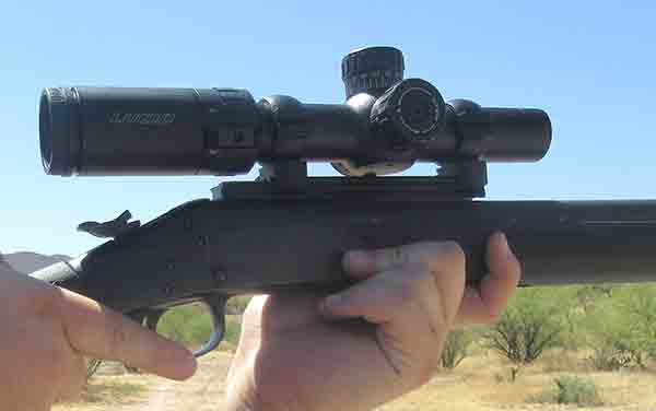 Lucid Optics L7 Riflescope 1-6X24 P7 : The 22 Hornet is a 150 yard rifle so a low powered scope is just the ticket.