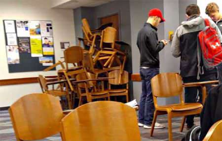 College Snowflakes Barricaded in the Classroom