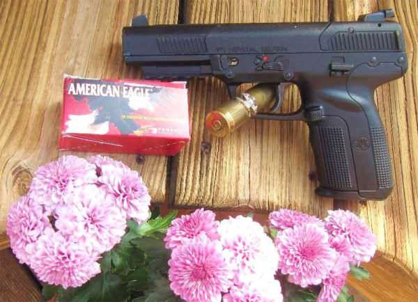 FN 5.7 Pistol with American Eagle AE5728A 5.7x28mm 40 grain ammo