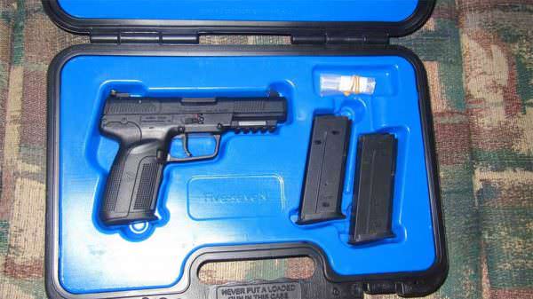 FN 5.7 Pistol comes in a Hard Case with 3 Magazines, Lock, Manual, and Wrench