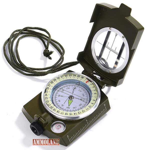 GWHOLE Military Lensatic Sighting Compass