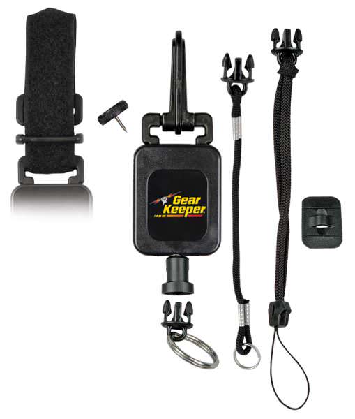 Gear Keeper RT4-5272 Deluxe Instrument/Gear Tether 3 Mounting Options with 3 Q/C Split Ring and Lanyard Accessories